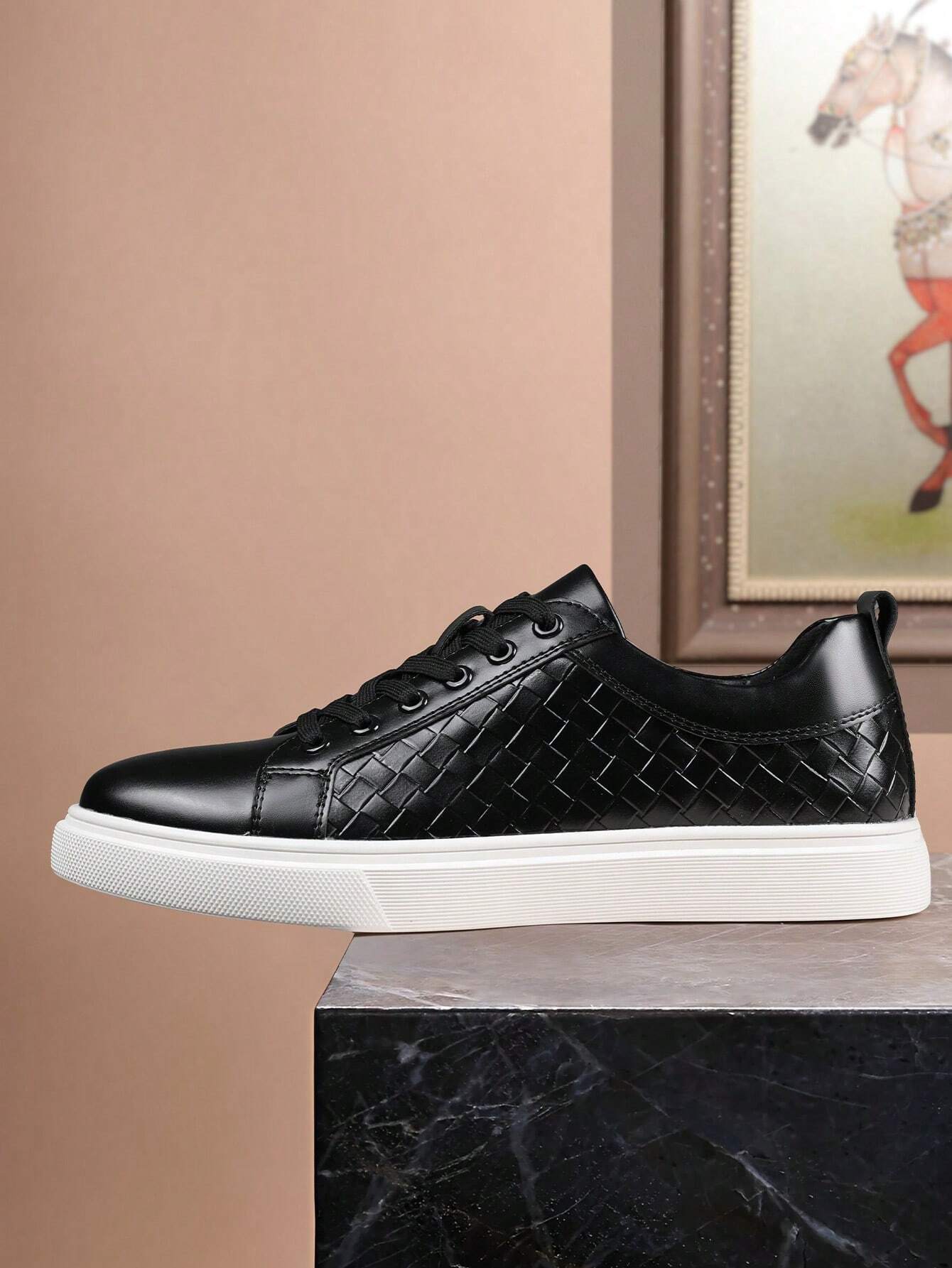 Valerio Woven Leather Sneakers