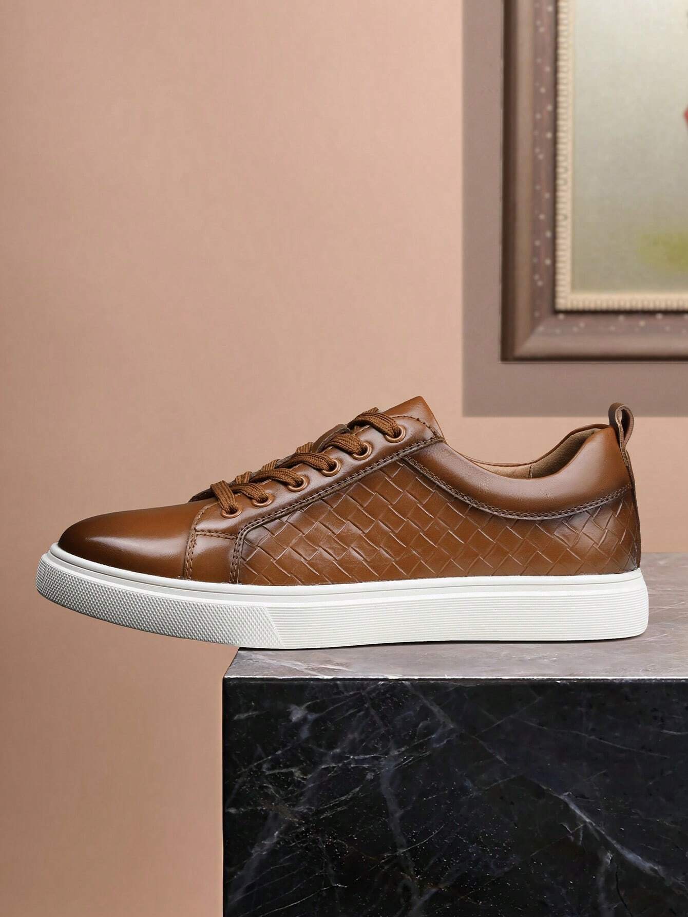 Valerio Woven Leather Sneakers