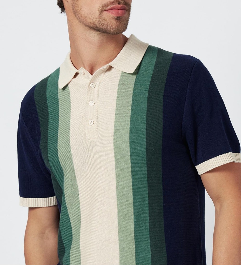 Caden Stripe Polo