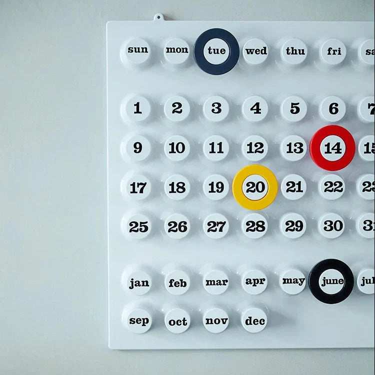Retro Ring A Date Wall Mounted Calendar