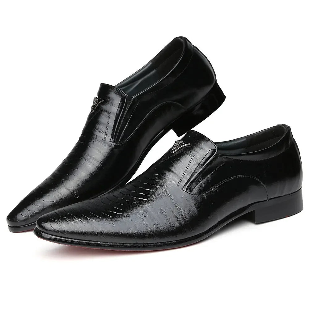 Valente Leather Embossed Oxfords