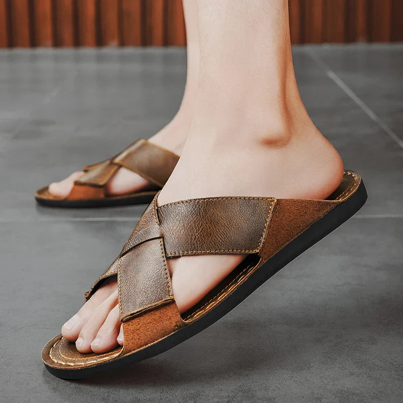 Atlas DC Genuine Leather Sandals: Ultimate Comfort, Style, and Durability for Men