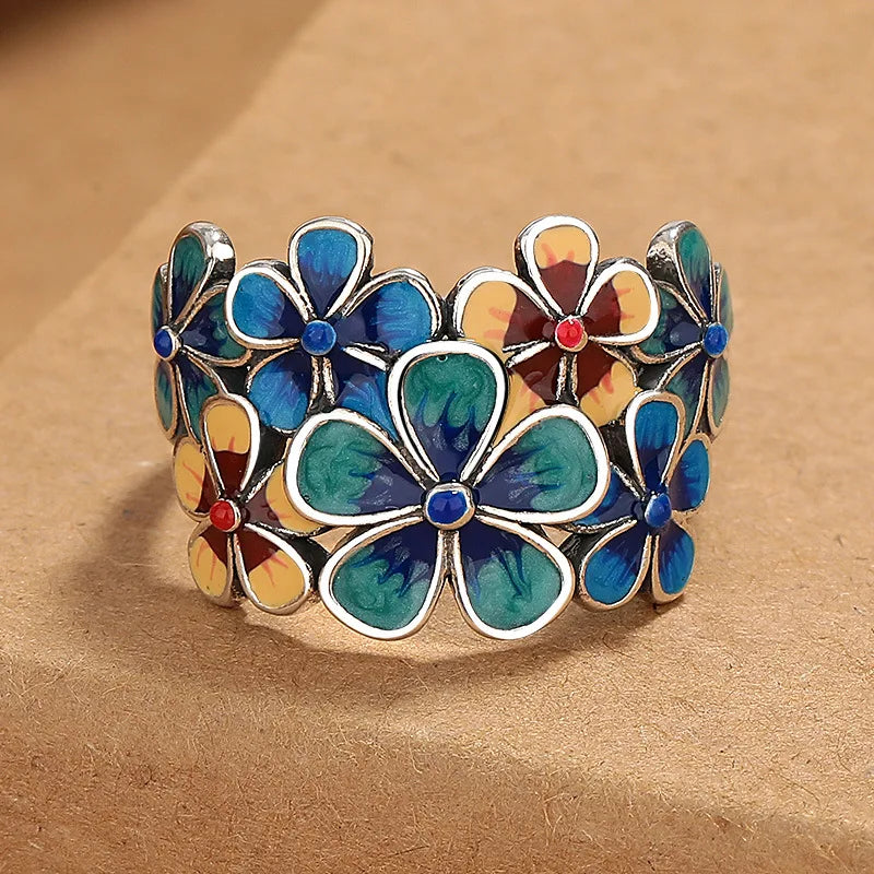 Rosa – Colorful Flower Ring