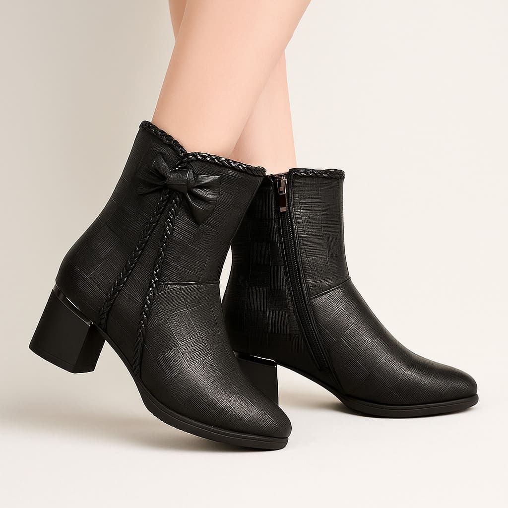 Siena Braided Zip Booties