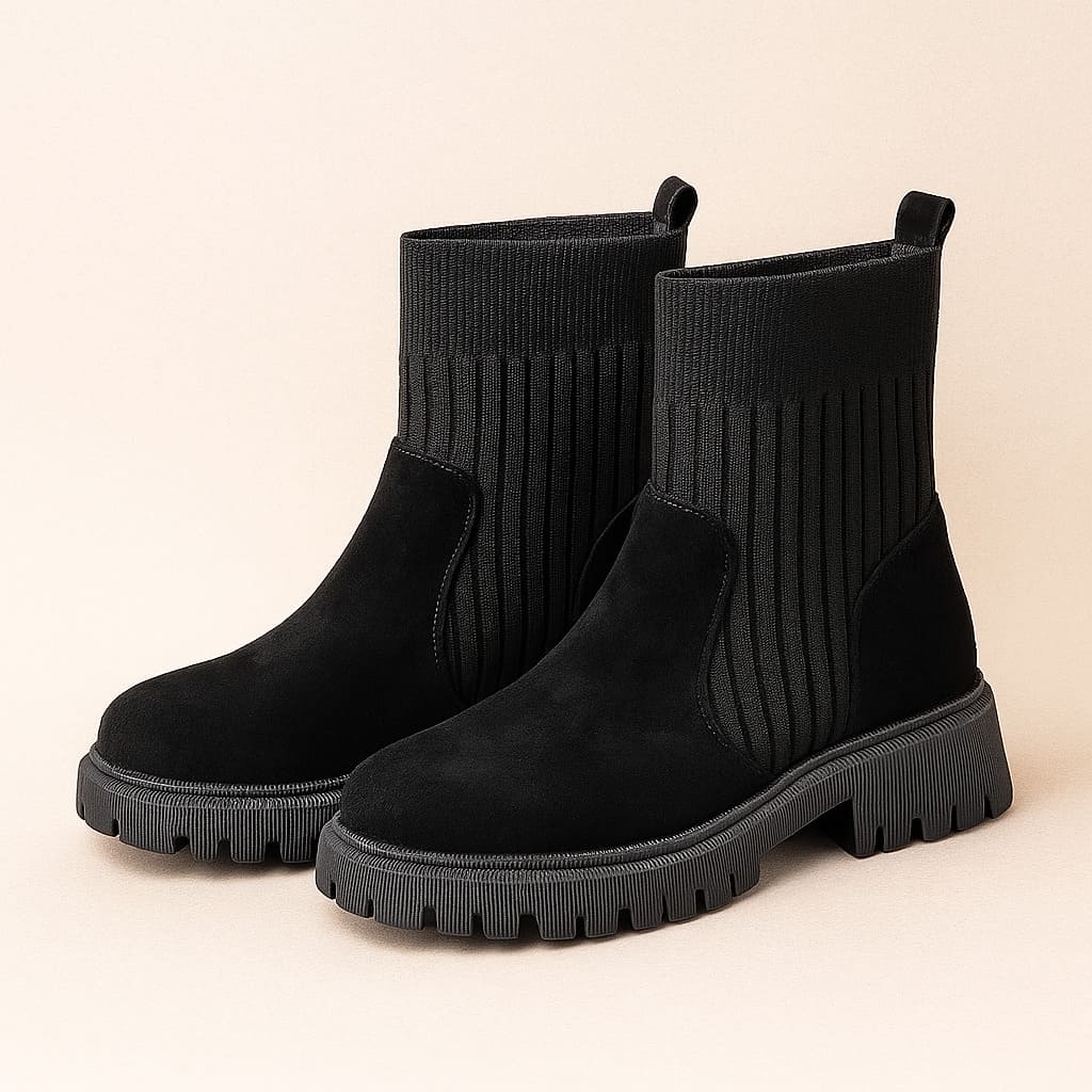 Ridge Knit Chelsea Boot