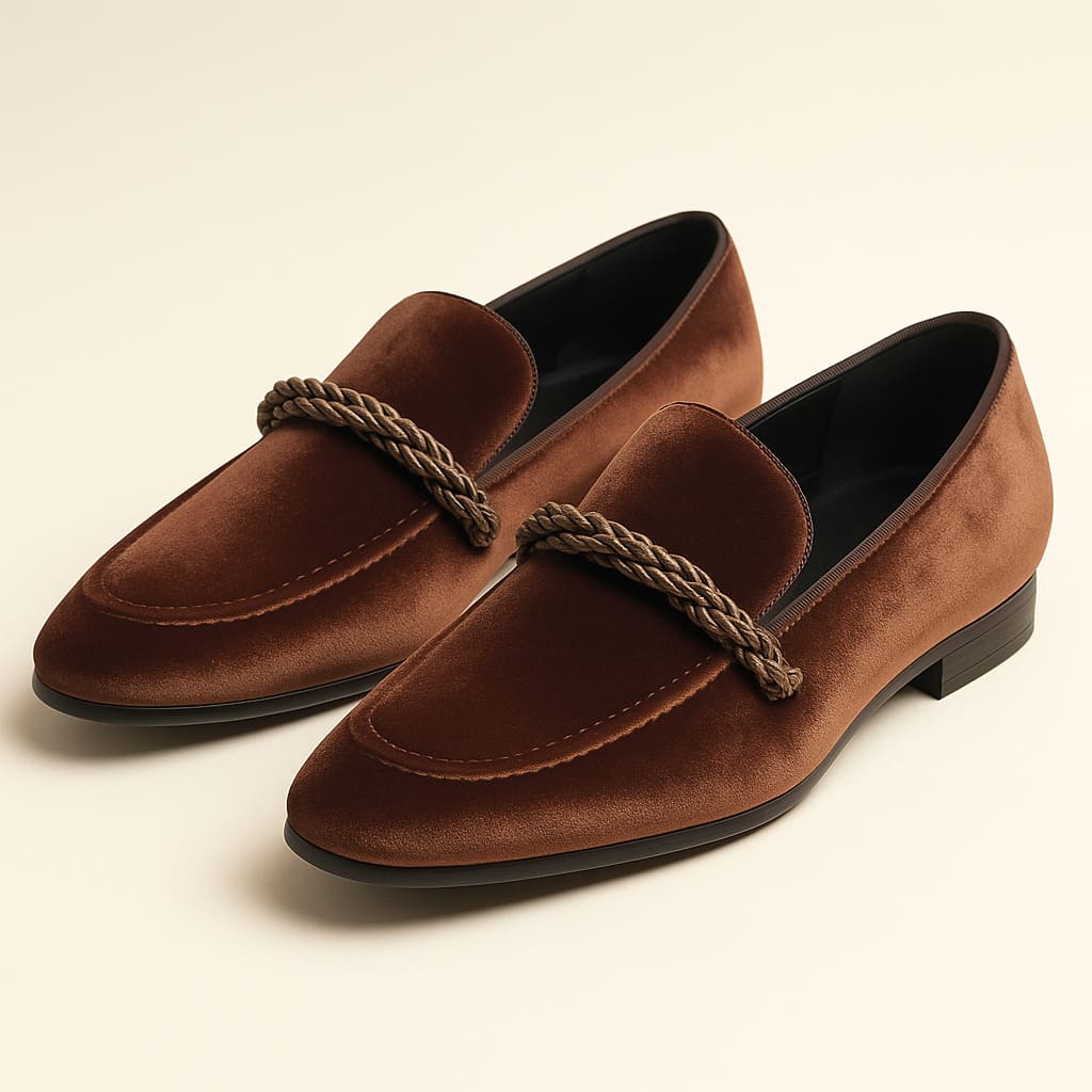 Arkel Velvet Loafers