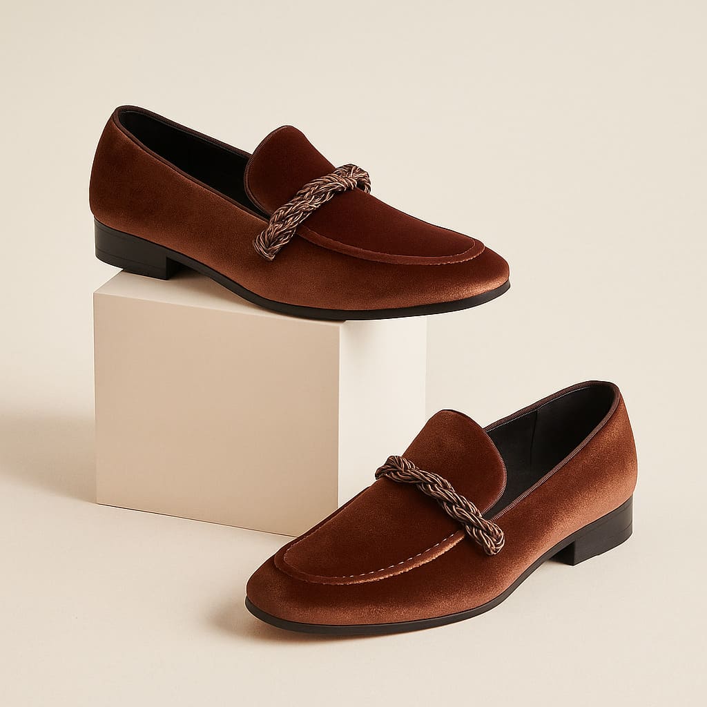 Arkel Velvet Loafers