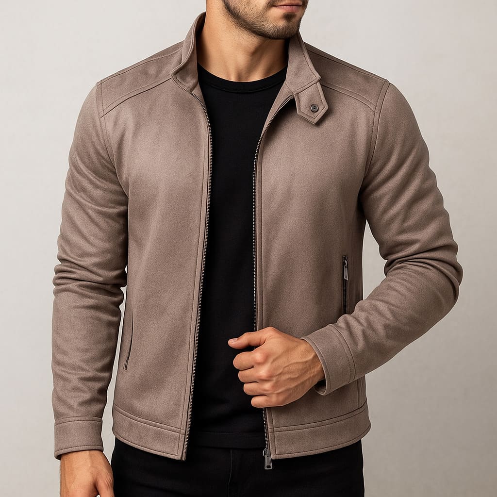 Langley Suede Zip Jacket