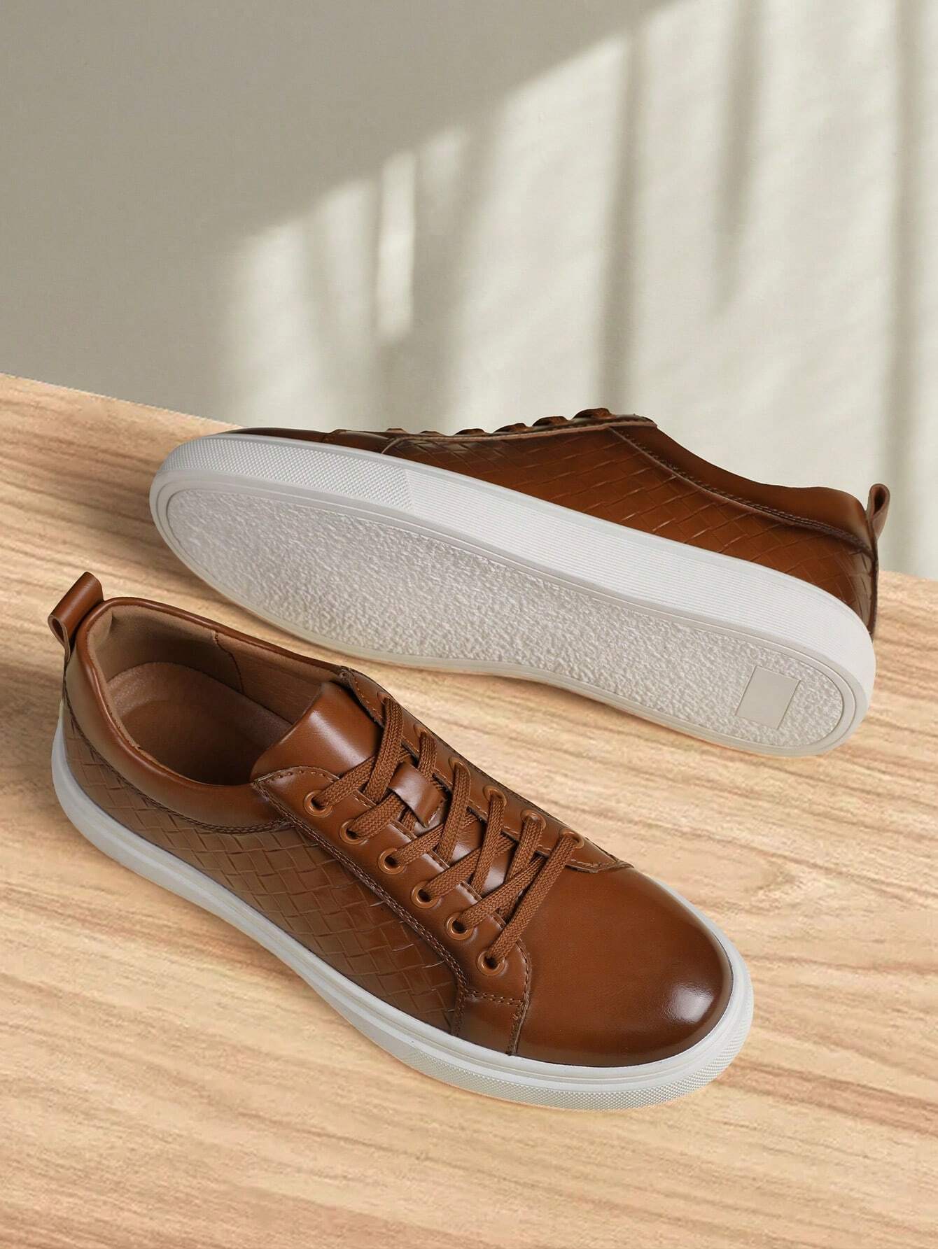 Valerio Woven Leather Sneakers