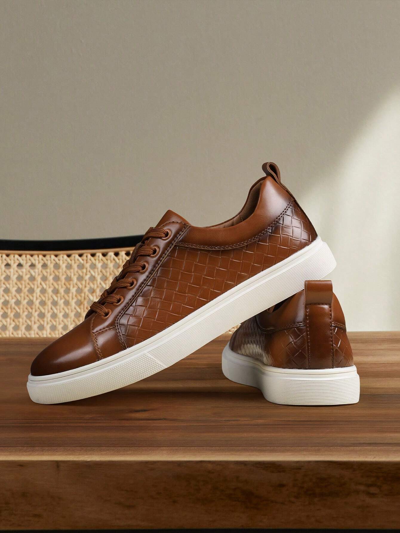 Valerio Woven Leather Sneakers