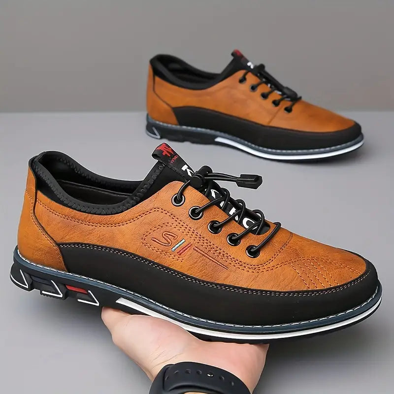 Eco-Friendly Oxford Barefoot Sneakers with Waterproof Faux Leather