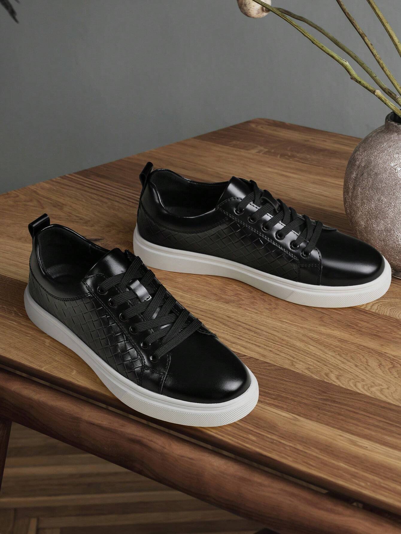 Valerio Woven Leather Sneakers