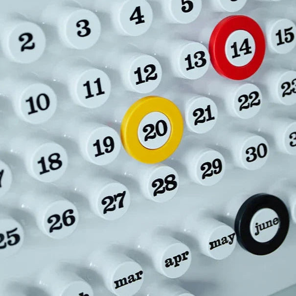 Retro Ring A Date Wall Mounted Calendar