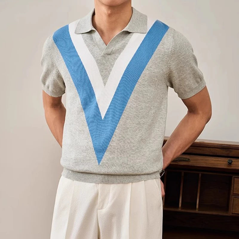 V-Retro Knit Polo