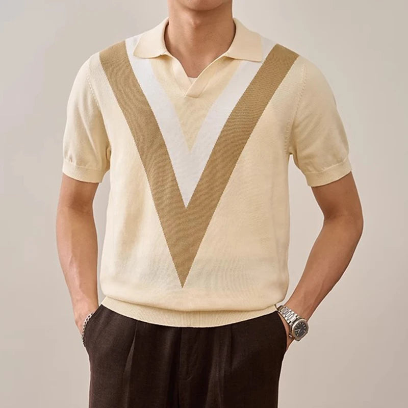 V-Retro Knit Polo