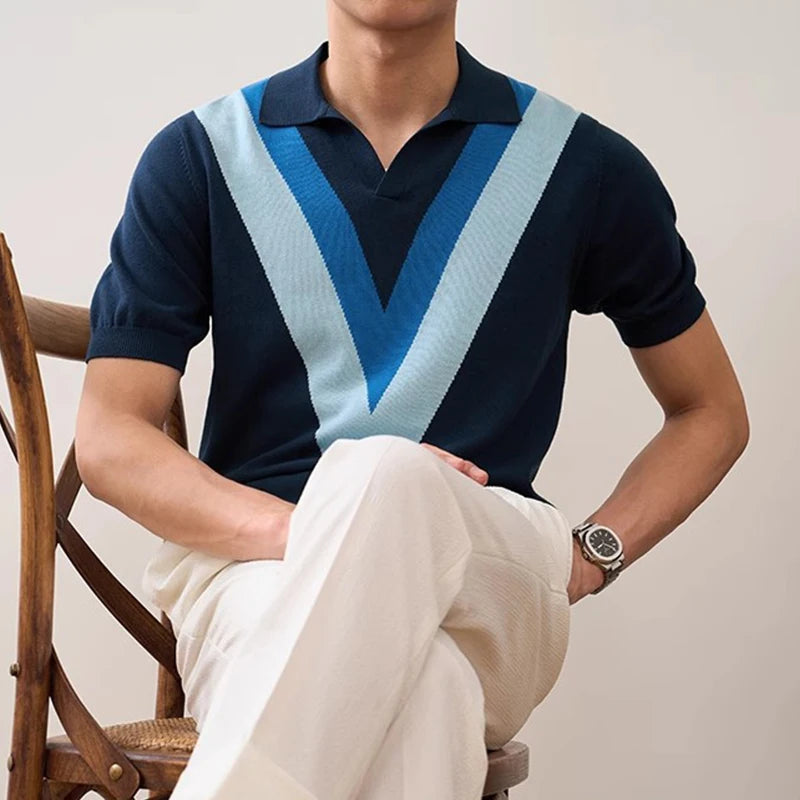 V-Retro Knit Polo