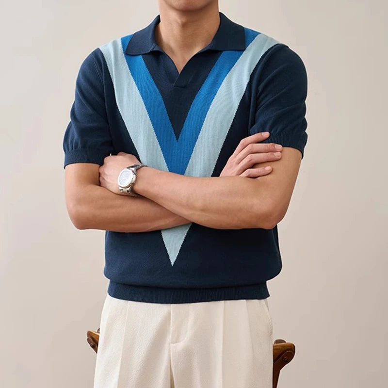 V-Retro Knit Polo