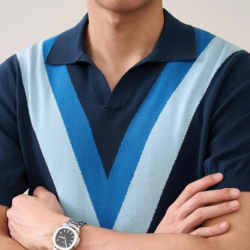 V-Retro Knit Polo