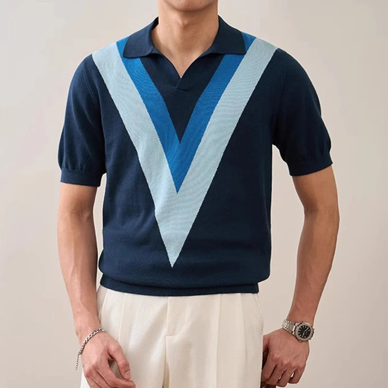 V-Retro Knit Polo