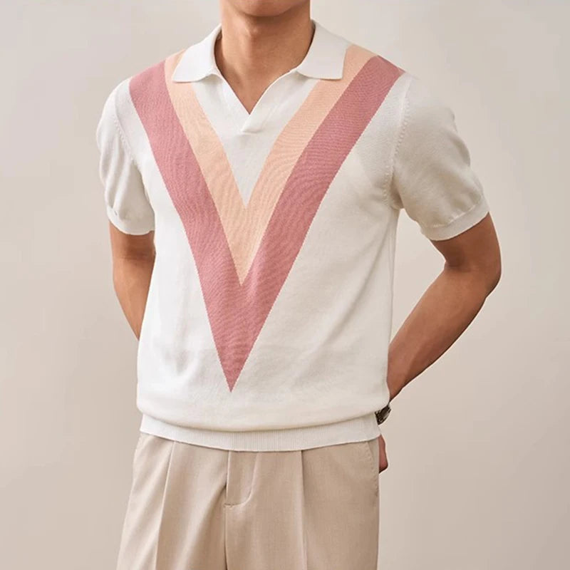 V-Retro Knit Polo