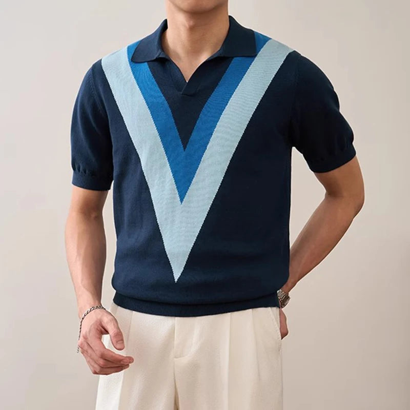V-Retro Knit Polo