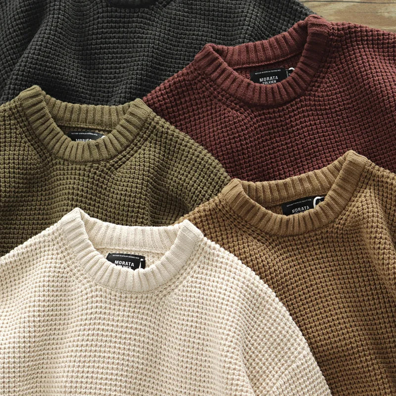 MORATA HERITAGE WAFFLE KNIT SWEATER