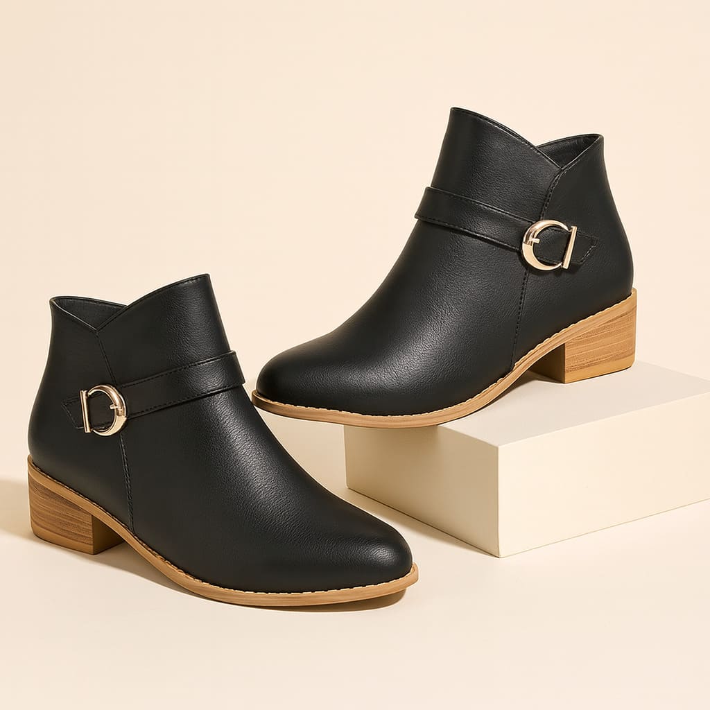 Arlena Side-Buckle Boots