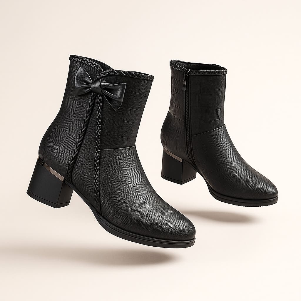 Siena Braided Zip Booties