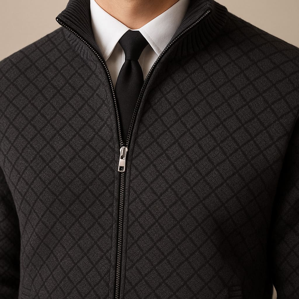 Harrow Knit Zip Sweater