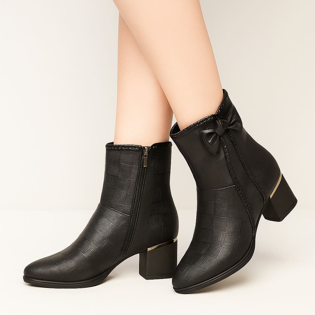 Siena Braided Zip Booties