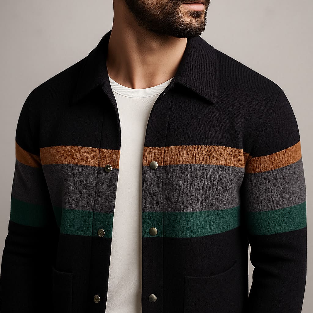 Harrison Stripe Cardigan