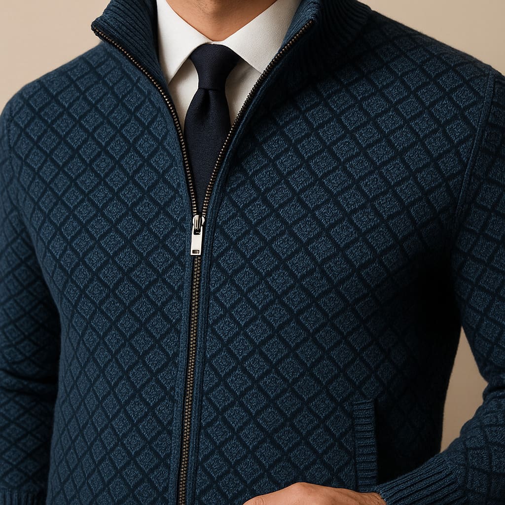 Harrow Knit Zip Sweater