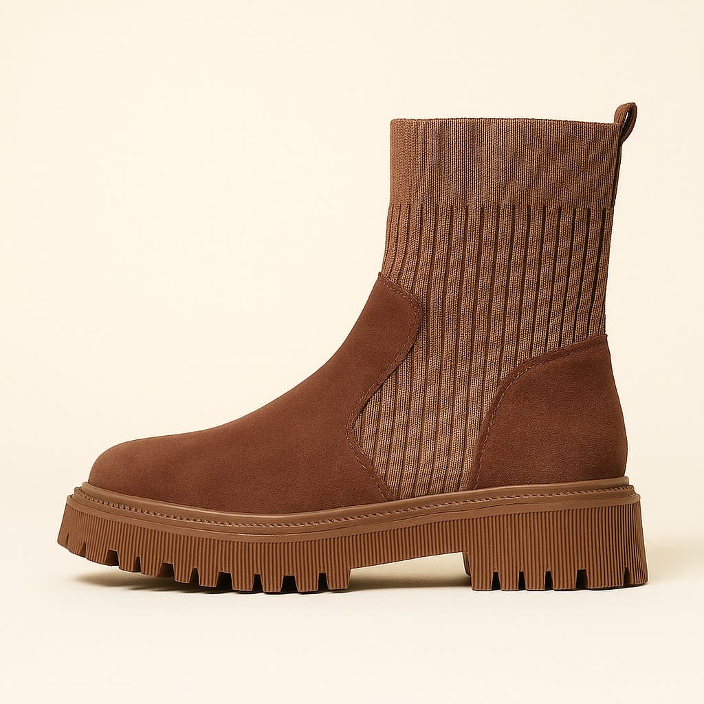 Ridge Knit Chelsea Boot