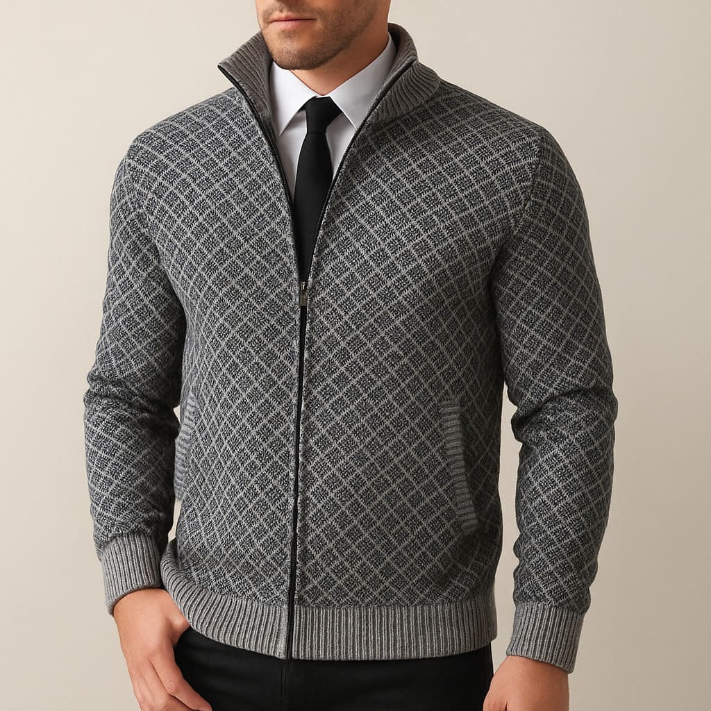 Harrow Knit Zip Sweater