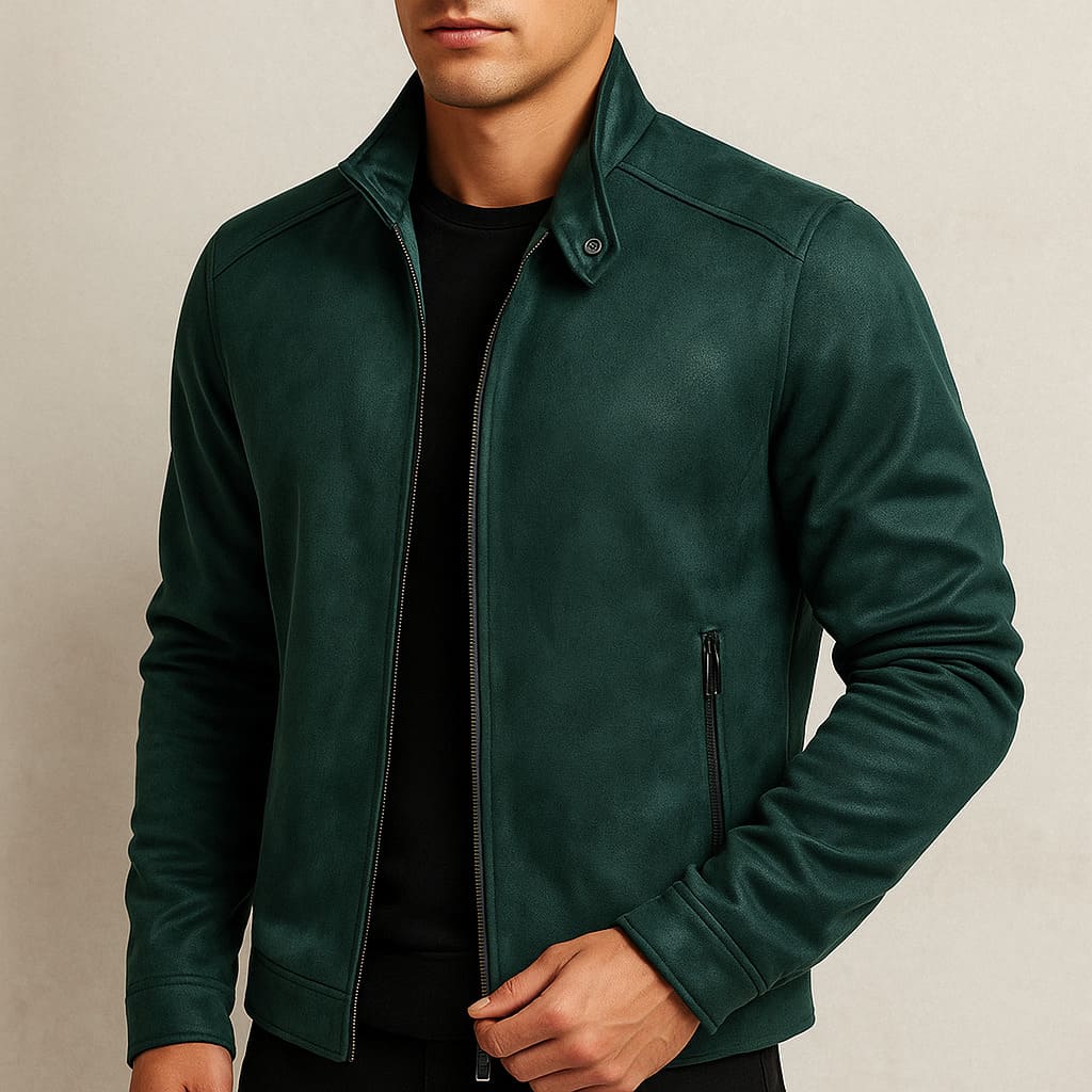 Langley Suede Zip Jacket