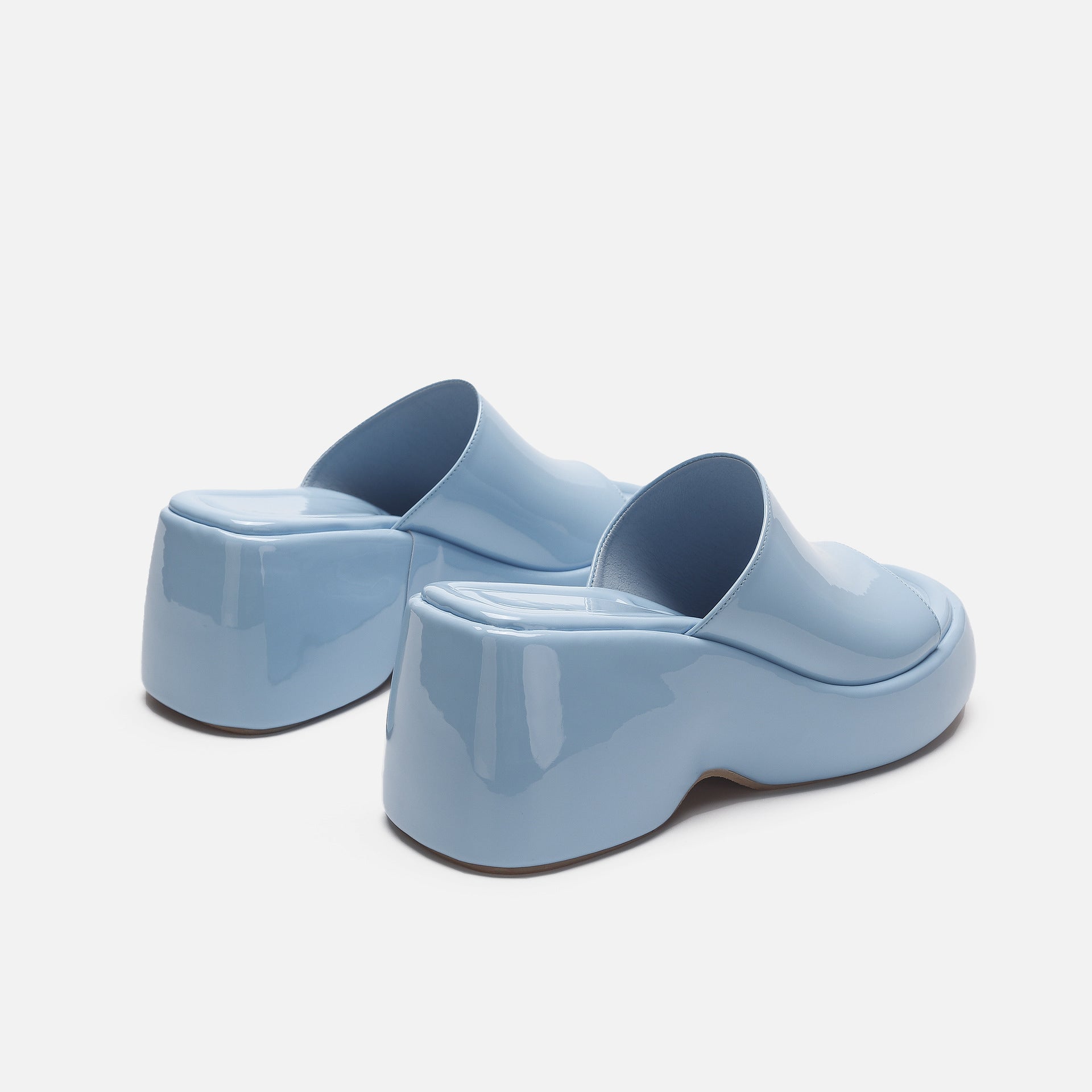 Fiorella Glossy Platform Mules